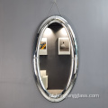 Espelho curvo da forma oval de espelho suspenso transparente